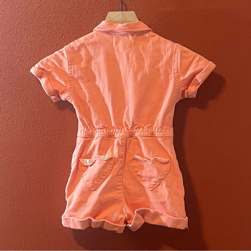 Mini Boden Children’s‎ Pink Button Front Girls Playsuit Shortalls